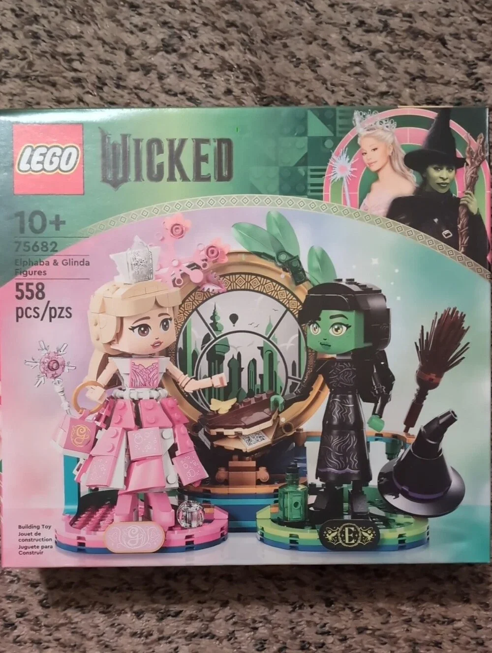 Lego Wicked Elphaba (green) & Glinda (pink) Set 75682 - New In Box